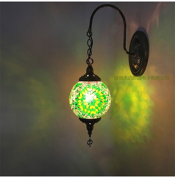 E14 Turkish Mosaic Wall Lamps Luminaria Applique Murale Intérieur Led Lampara Bedroom Living Room Balcony Aisle Decor Light