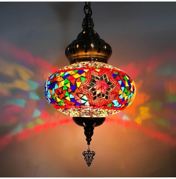 Mosaic LED Pendant Lights Dining Table Kitchen Bedroom Foyer Living Room Hotel Restaurant Coffee Hall Studyroom Indoor Home Lamp