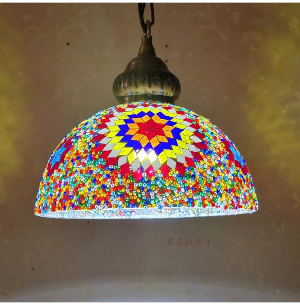 Newest Style Turkey Ethnic Customs Handmade Lamp Romantic Cafe Restaurant Bar Tree Pendant Light Hanging Light Home Lighting