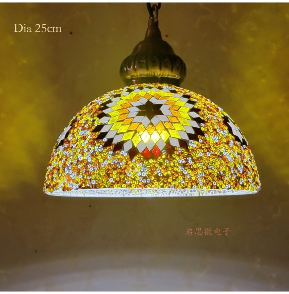 Newest Style Turkey Ethnic Customs Handmade Lamp Romantic Cafe Restaurant Bar Tree Pendant Light Hanging Light Home Lighting