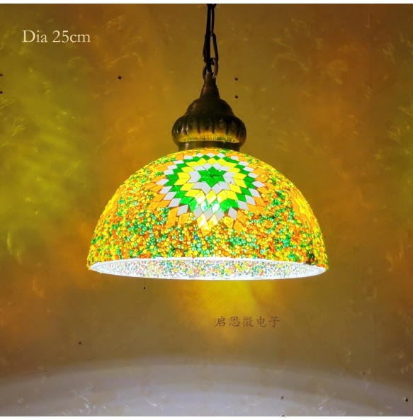 Newest Style Turkey Ethnic Customs Handmade Lamp Romantic Cafe Restaurant Bar Tree Pendant Light Hanging Light Home Lighting