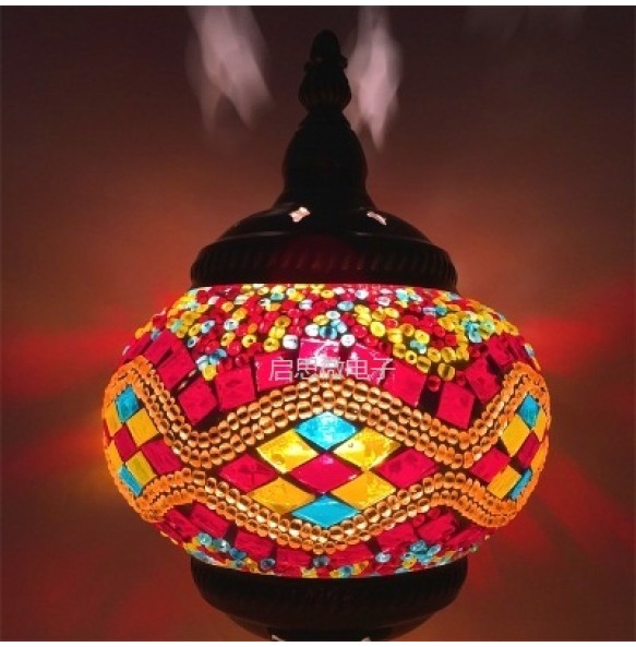 Turkish Swan Table Light Bedroom Decoration Abajur Para Quarto Mosaic Glass Lampara De Noche Dormitorio Desk Lamp Nightlights