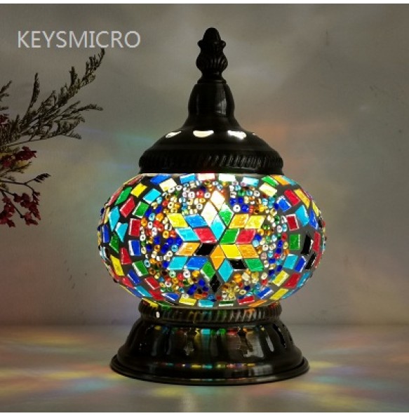 DIY Turkish Mosaic Night Light Material Package Handmade Table Lamp Lovers Child Birthday Gift Lampara De Noche Dormitorio