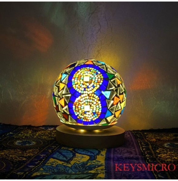 DIY Turkish Mosaic Light Material Package Handmade Night Lamp Design Lovers Parent-child Glass Package Paste Birthday Gift