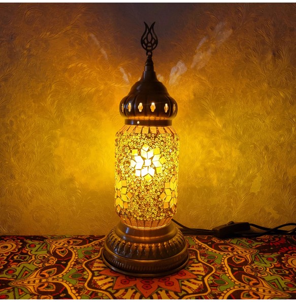 Turkish Mosaic Table Lamp Vintage Art Deco Handcrafted Lamparas De Mesa Mosaic Glass Bed Light Lamparas Con Mosaicos Night Light