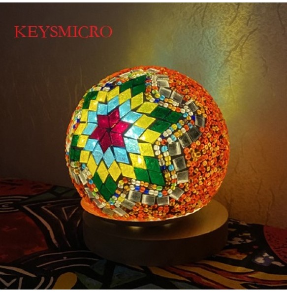 DIY Turkish Mosaic Light Material Package Handmade Night Lamp Design Lovers Parent-child Glass Package Paste Birthday Gift