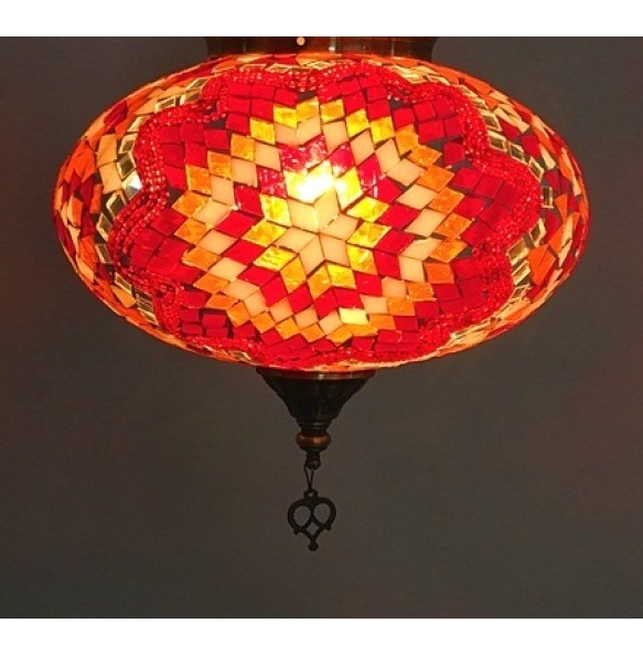 Big size New style Turkey Ethnic Customs Handmade Lamp Romantic Cafe Restaurant Bar Tree Pendant Light Bar Mosaic Pendant Light