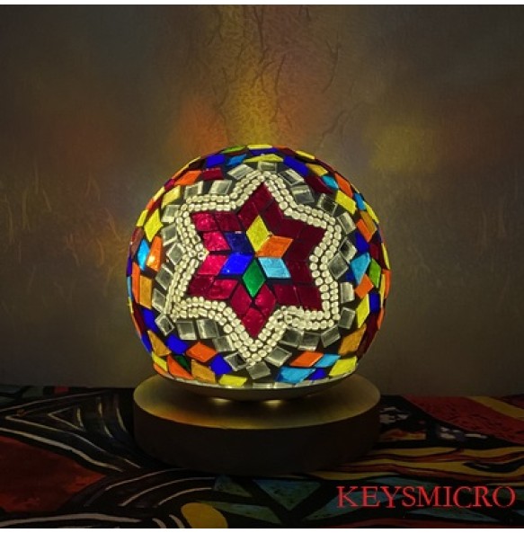 DIY Turkish Mosaic Light Material Package Handmade Night Lamp Design Lovers Parent-child Glass Package Paste Birthday Gift