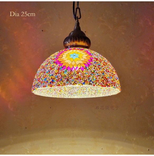 Newest Style Turkey Ethnic Customs Handmade Lamp Romantic Cafe Restaurant Bar Tree Pendant Light Hanging Light Home Lighting