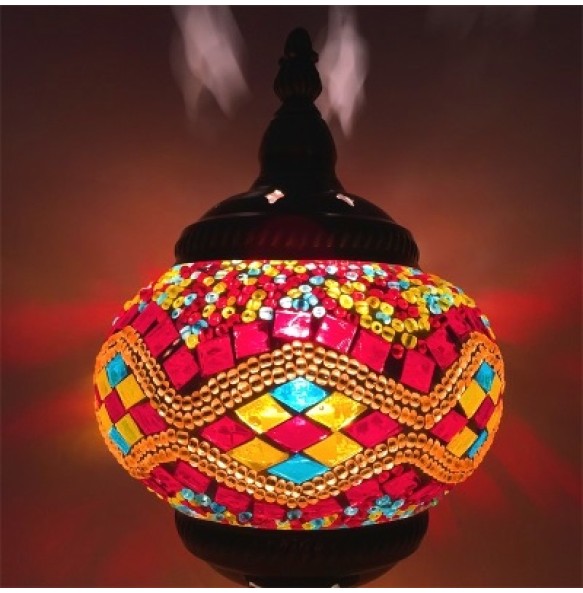 Newest Led Wall Lamp Mediterranean Style Art Deco Turkish Mosaic Wall Lampe Handcrafted Glass Romantic Light Home Decor