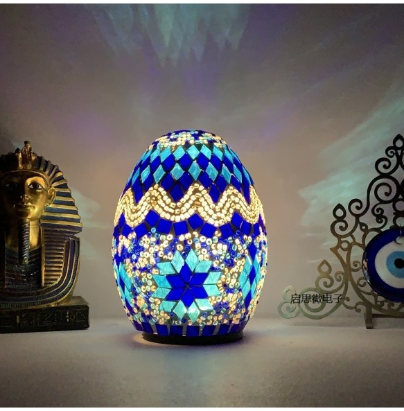 Egyptian egg night light bedroom study room living room decoration cafe bar hotel handmade table lamp Battery version