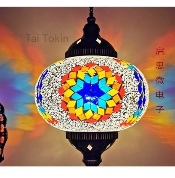 Newest style Turkish ethnic customs handmade Mosaic lamp romantic cafe restaurant bar tree Pendant light bar Pendant lamp