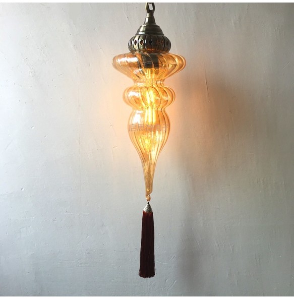 Newest Style Turkey Ethnic Customs Coffee Lamp Romantic Cafe Restaurant Bar Tree Pendant Light Bar Creative Pendant Lampe