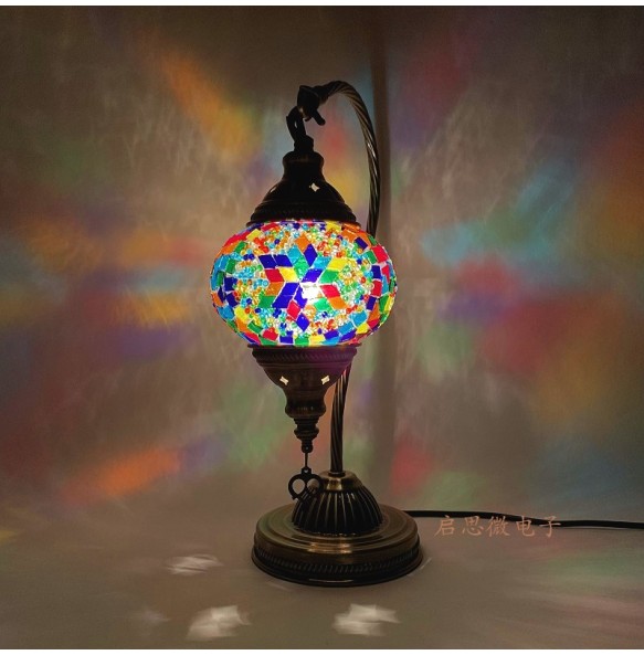 DIY Turkish Mosaic Swan Table Light Material Package Handmade Night Lamp Lovers Parent-child  Birthday Gift Lampe De Chevet