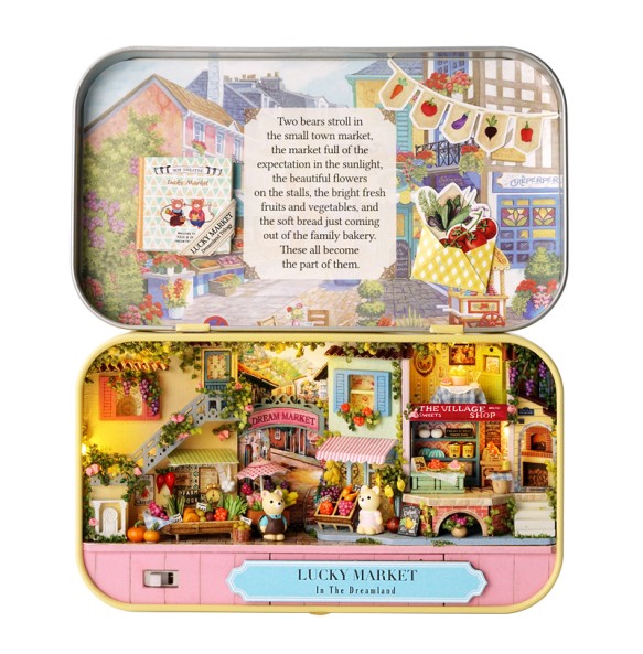 CUTEBEE Gifts Ideas DIY Dollhouse Miniature Doll House Furniture Box Theatre Building home Kit Toys for Children Birthday Gift