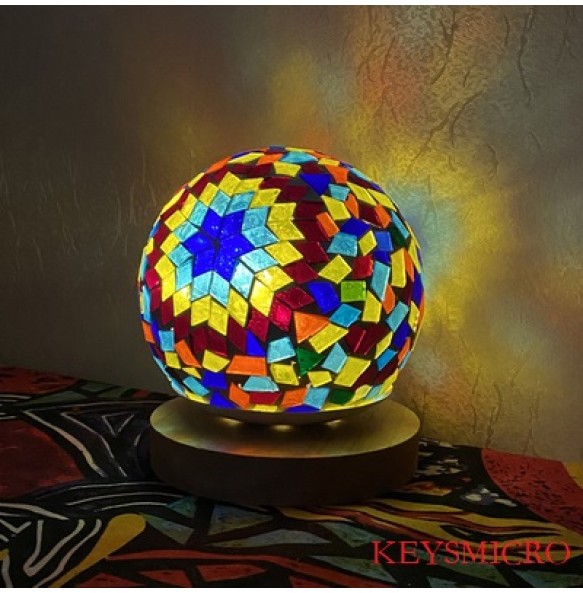 DIY Turkish Mosaic Light Material Package Handmade Night Lamp Design Lovers Parent-child Glass Package Paste Birthday Gift