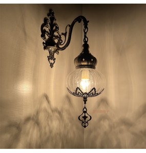 Led Handmade Hollow Carved Wall Lamps Clear Glass Light Home Decor Lámparas De Pared Applique Murale Intérieur Luminaria