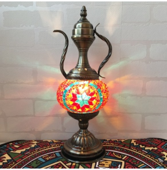 Newest E14 Hand-inlaid Glass Morocco Style Mosaic Light Bedroom Living Room Decorative Table Lamp Turkish Lampe