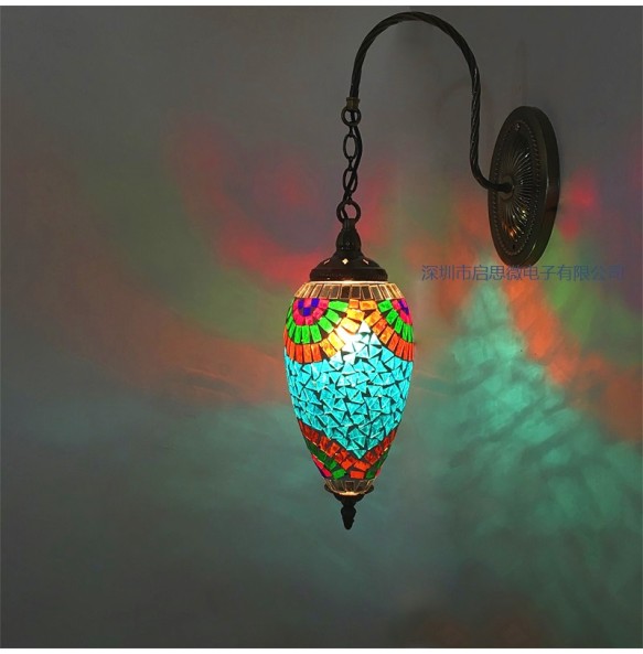 E14 Turkish Mosaic Wall Lamps Luminaria Applique Murale Intérieur Led Lampara Bedroom Living Room Balcony Aisle Decor Light