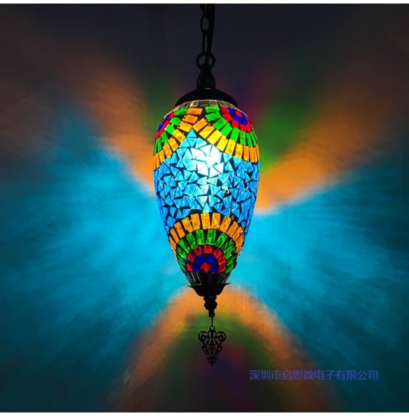 New Style Turkey Ethnic Customs Handmade Lamp Romantic Cafe Restaurant Bar Tree Pendant Lighting Bar Pendant Light