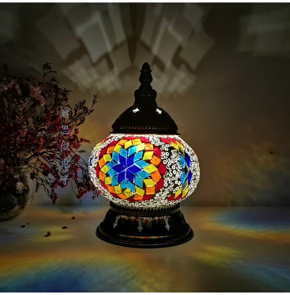 DIY Turkish Mosaic Night Light Material Package Handmade Table Lamp Lovers Child Birthday Gift Lampara De Noche Dormitorio