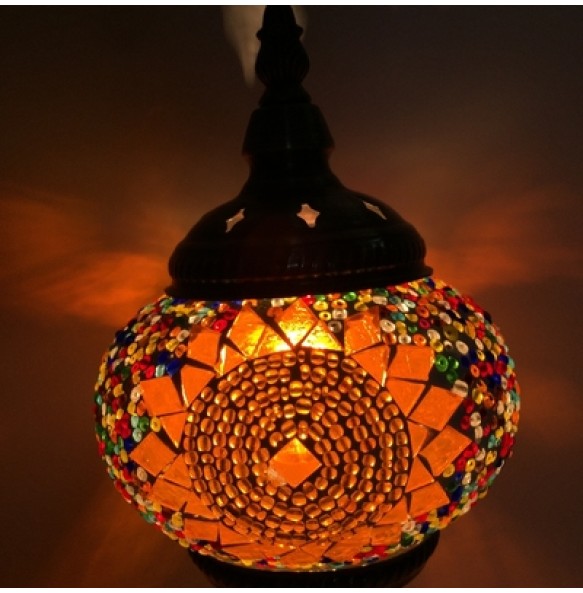 Newest Led Wall Lamp Mediterranean Style Art Deco Turkish Mosaic Wall Lampe Handcrafted Glass Romantic Light Home Decor