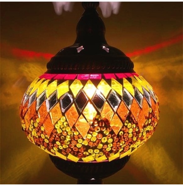 New style Turkey Ethnic Customs Handmade Lamp Romantic Cafe Restaurant Bar Tree Pendant Light Bar Mosaic Pendant Lamp