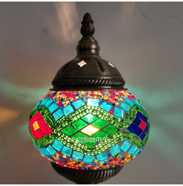 New Mediterranean style Art Deco Turkish Mosaic Wall Lamp Handcrafted mosaic Glass romantic wall light