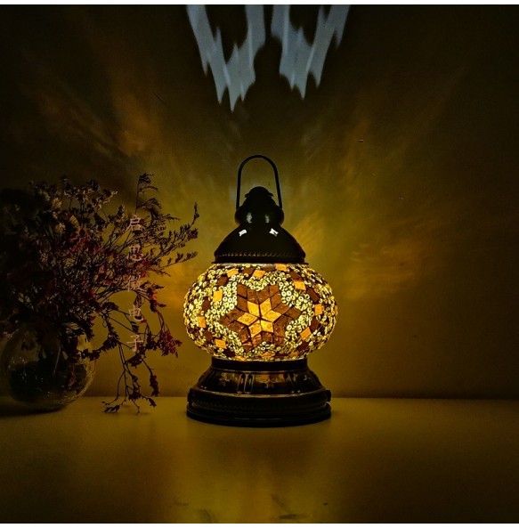 DIY LED Rechargeable Mosaic Portable Camping Light Outdoor Tent Lamparas Turkish Lamp Home Emergency Lampe Nightlight Gift