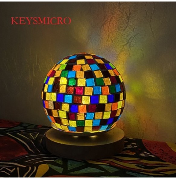 DIY Turkish Mosaic Light Material Package Handmade Night Lamp Design Lovers Parent-child Glass Package Paste Birthday Gift