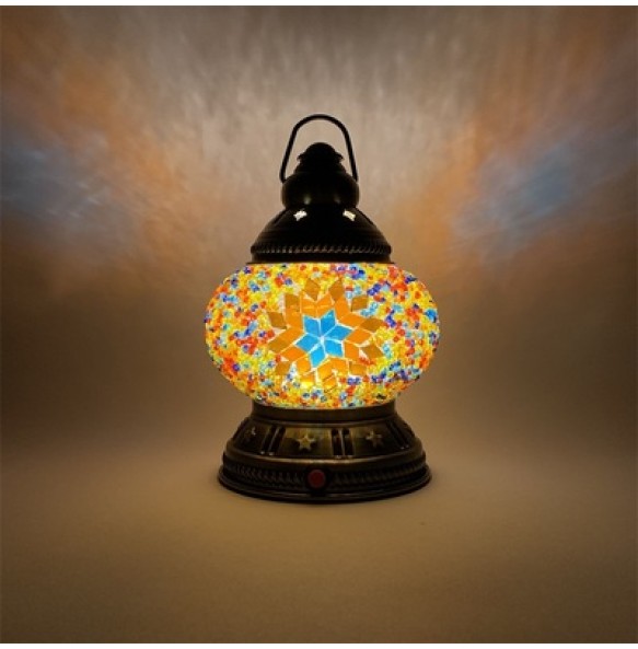 DIY LED Rechargeable Mosaic Portable Camping Light Outdoor Tent Lamparas Turkish Lamp Home Emergency Lampe Nightlight Gift