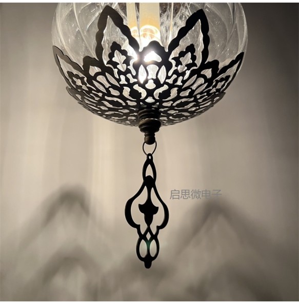 Led Handmade Hollow Carved Wall Lamps Clear Glass Light Home Decor Lámparas De Pared Applique Murale Intérieur Luminaria