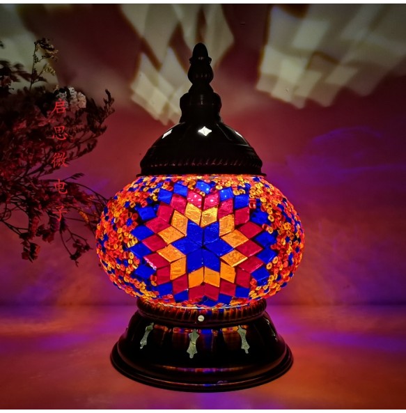 DIY Turkish Mosaic Night Light Material Package Handmade Table Lamp Lovers Child Birthday Gift Lampara De Noche Dormitorio