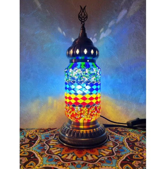 Turkish Mosaic Table Lamp Vintage Art Deco Handcrafted Lamparas De Mesa Mosaic Glass Bed Light Lamparas Con Mosaicos Night Light