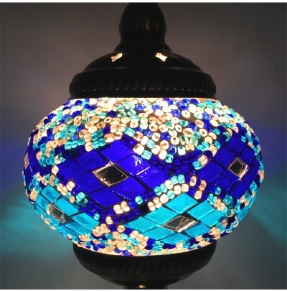 Newest Led Wall Lamp Mediterranean Style Art Deco Turkish Mosaic Wall Lampe Handcrafted Glass Romantic Light Home Decor