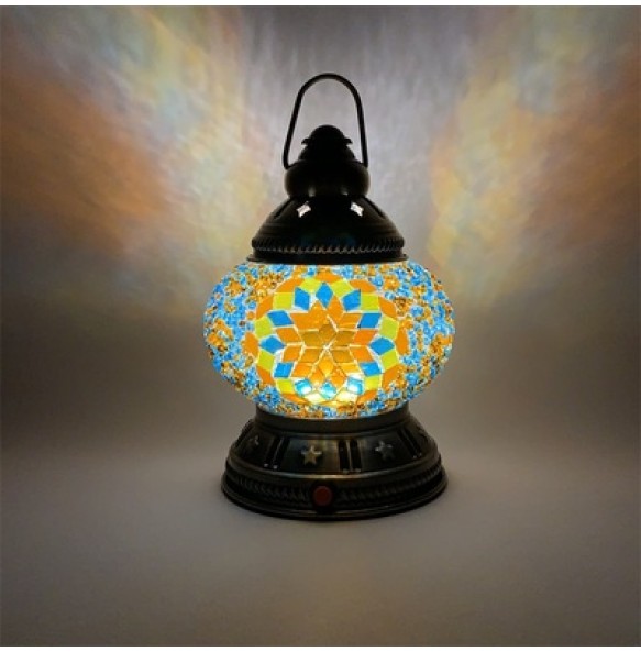 DIY LED Rechargeable Mosaic Portable Camping Light Outdoor Tent Lamparas Turkish Lamp Home Emergency Lampe Nightlight Gift