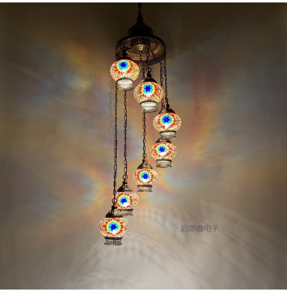 Newest Modern loft hanging Mosaic Pendant Lamp Fixtures E14  LED Pendant lights for Kitchen Restaurant Bar living room bedroom