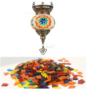 DIY Turkish Mosaic Light Material Package Handmade Pendant Lamp Home Decor Lustre Lamparas Colgantes Para Techo