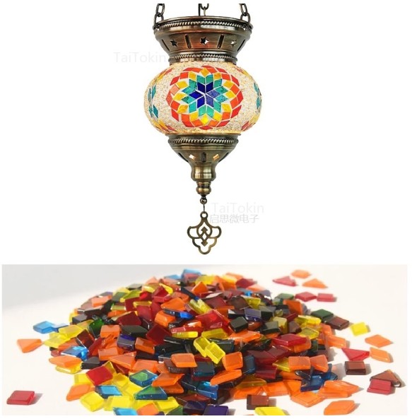 DIY Turkish Mosaic Light Material Package Handmade Pendant Lamp Home Decor Lustre Lamparas Colgantes Para Techo