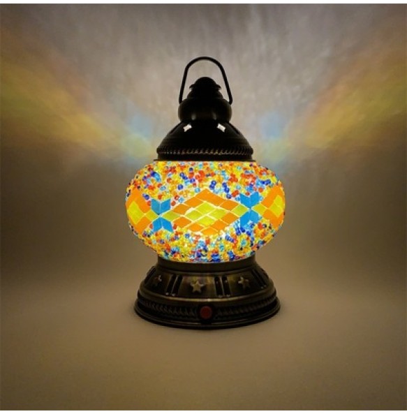 DIY LED Rechargeable Mosaic Portable Camping Light Outdoor Tent Lamparas Turkish Lamp Home Emergency Lampe Nightlight Gift