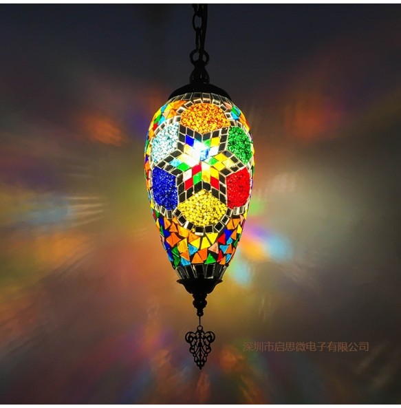 New Style Turkey Ethnic Customs Handmade Lamp Romantic Cafe Restaurant Bar Tree Pendant Lighting Bar Pendant Light