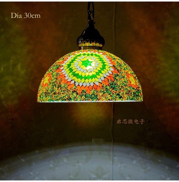 Newest Style Turkey Ethnic Customs Handmade Lamp Romantic Cafe Restaurant Bar Tree Pendant Light Hanging Light Home Lighting