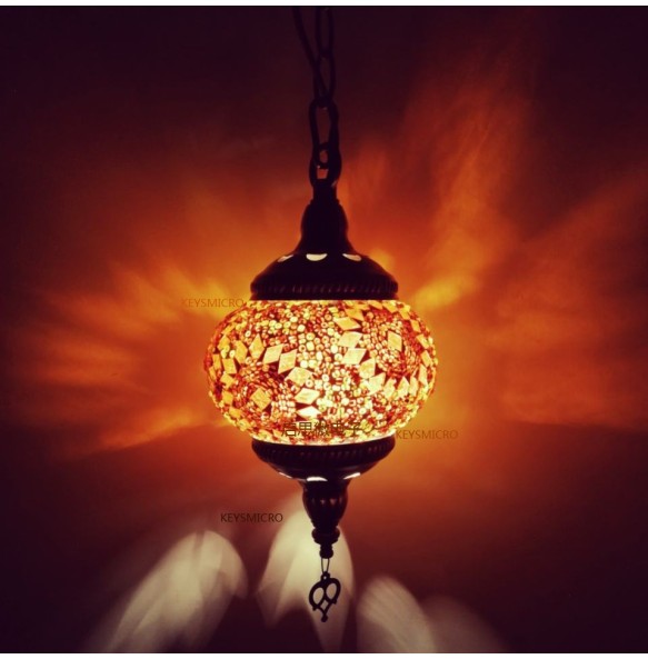 New Style E14 Turkey Handmade Romantic Balcony  Corridor Stairwell Pendant Lamp Cafe Restaurant Bar Tree Hotel Pendant Light