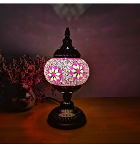 Newest E14 Hand-inlaid glass mosaic bedroom living room decorative Table Lamps of Mediterranean style Turkish Lamps