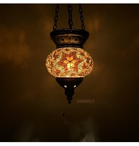 DIY Turkish Mosaic Light Material Package Handmade Pendant Lamp Home Decor Lustre Lamparas Colgantes Para Techo