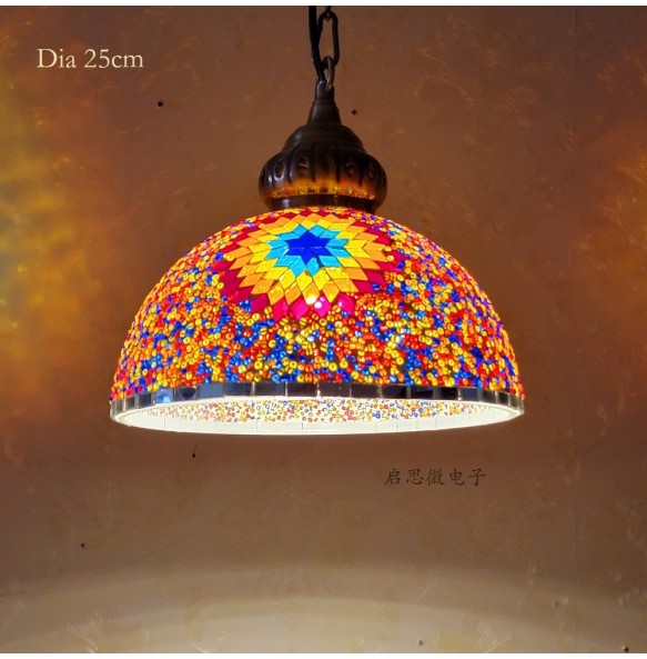 Newest Style Turkey Ethnic Customs Handmade Lamp Romantic Cafe Restaurant Bar Tree Pendant Light Hanging Light Home Lighting