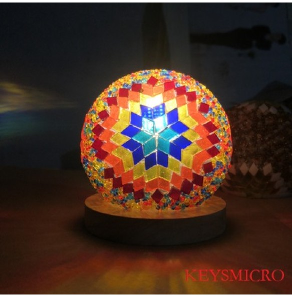 DIY Turkish Mosaic Light Material Package Handmade Night Lamp Design Lovers Parent-child Glass Package Paste Birthday Gift