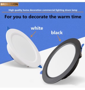 AC220V Round LED Downlight Embedded Daylight Spotlight 5W 9W 12W 18W Living Room Access Suitable for all kinds of occasions