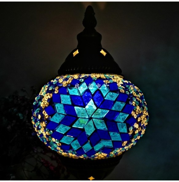 DIY Turkish Mosaic Light Material Package Handmade Pendant Lamp Home Decor Lustre Lamparas Colgantes Para Techo