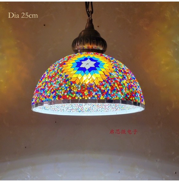 Newest Style Turkey Ethnic Customs Handmade Lamp Romantic Cafe Restaurant Bar Tree Pendant Light Hanging Light Home Lighting